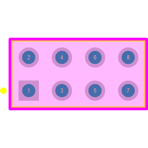 HTSW-104-07-G-D Footprint - Samtec