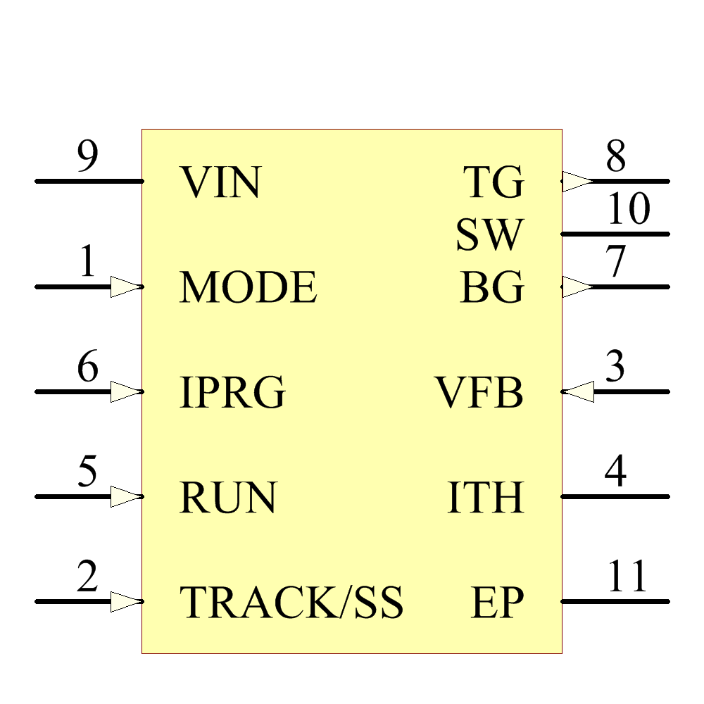 LTC3809EDD-1#PBF Symbol - Analog Devices