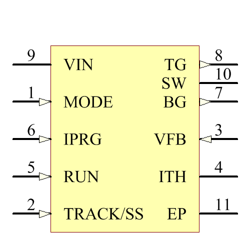LTC3809EDD-1#PBF Symbol - Analog Devices