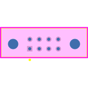 M80-5100842 Footprint - Harwin