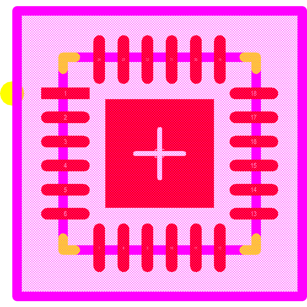 PCA9532BS,118 Footprint - NXP Semiconductors