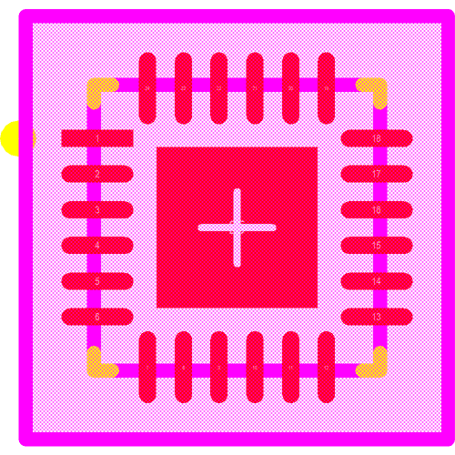 PCA9532BS,118 Footprint - NXP Semiconductors