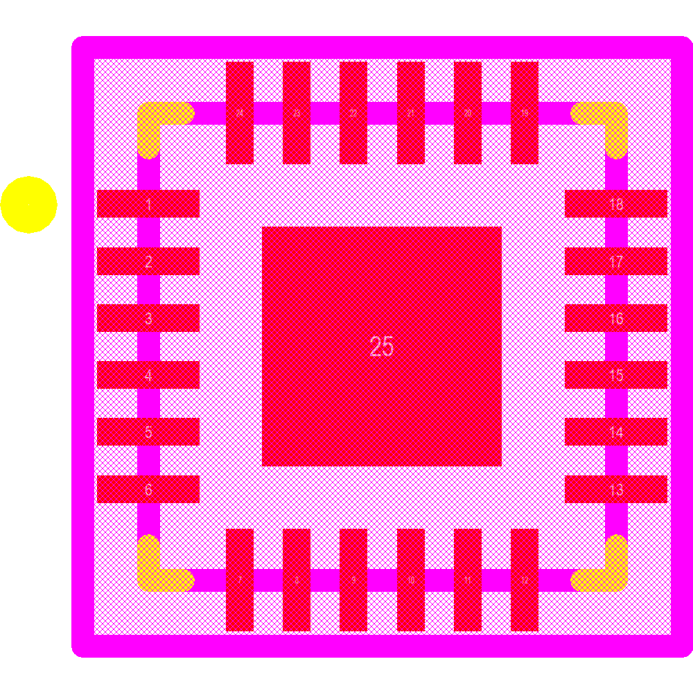 PCA9532BS,118 Footprint - NXP Semiconductors