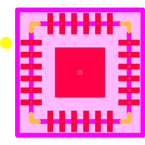 PCA9532BS,118 Footprint - NXP Semiconductors