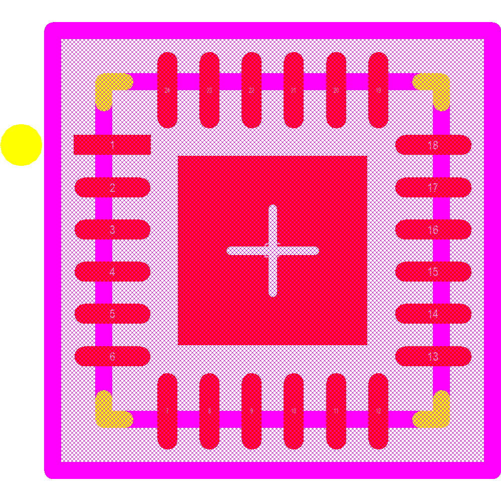 PCA9532BS,118 Footprint - NXP Semiconductors