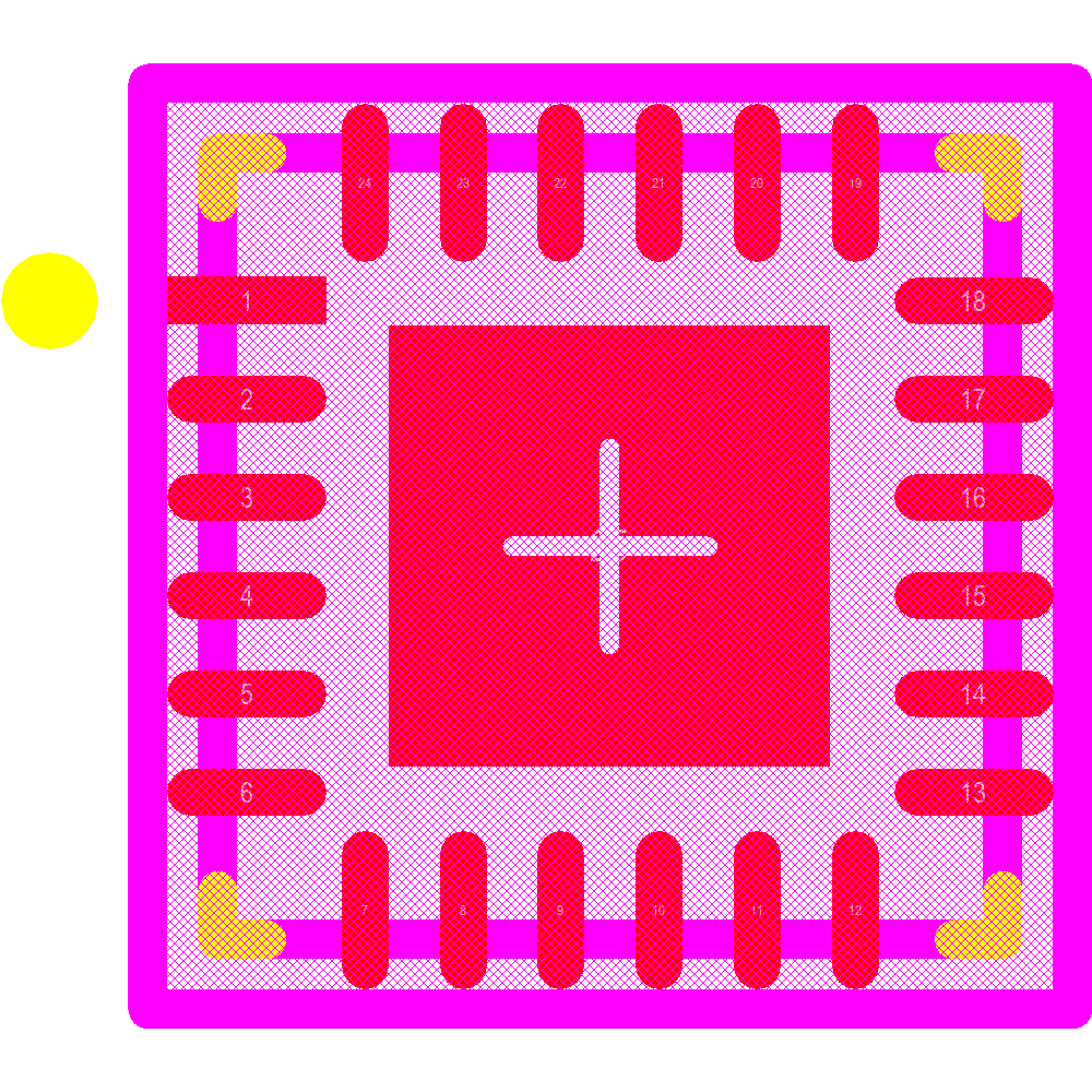 PCA9532BS,118 Footprint - NXP Semiconductors