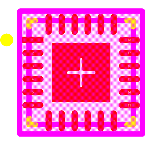 PCA9532BS,118 Footprint - NXP Semiconductors