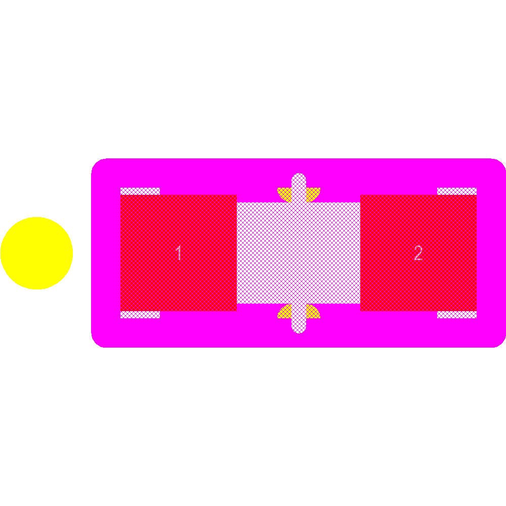 APT1608SYCK Footprint - Kingbright