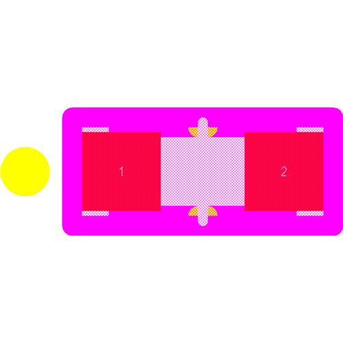 APT1608SYCK Footprint - Kingbright