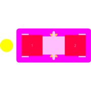 APT1608SYCK Footprint - Kingbright