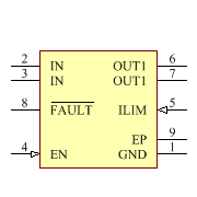 TPS2557DRBT Symbol - Texas Instruments