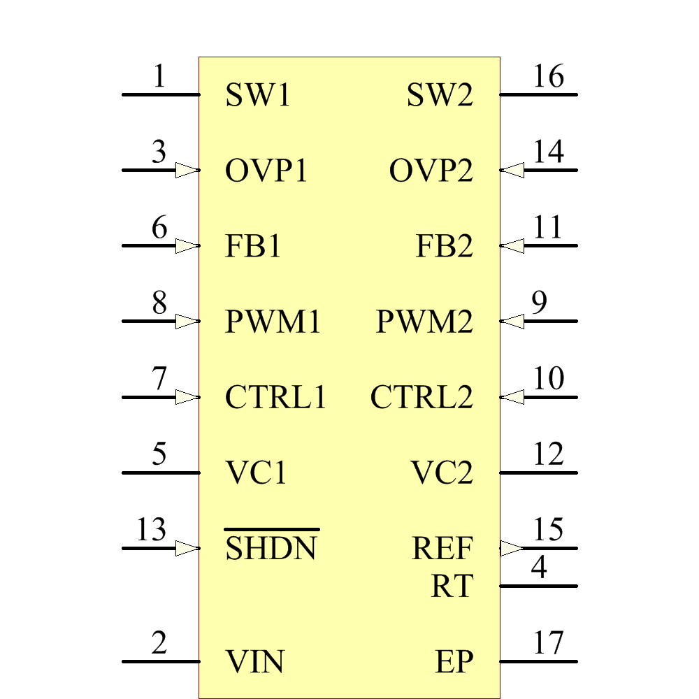 LT3486EFE#TRPBF Symbol - Analog Devices