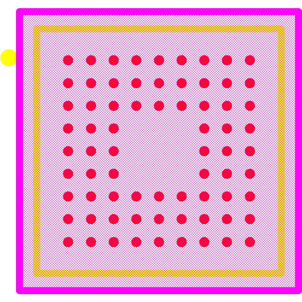 THC63LVD827-Q Footprint - California Eastern Laboratories