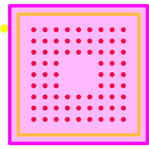 THC63LVD827-Q Footprint - California Eastern Laboratories