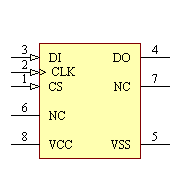 93LC46A-E/SN Symbol - Microchip