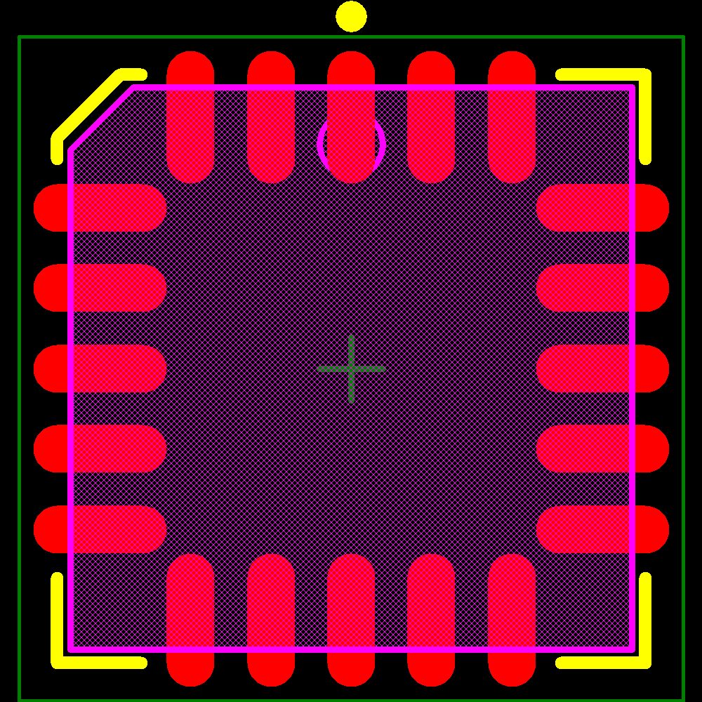 SNJ54LS11FK Footprint - Texas Instruments