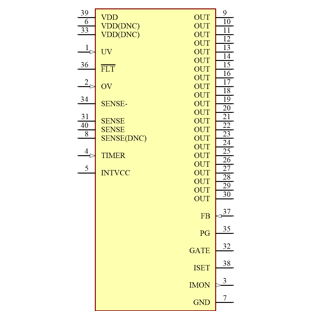 LTC4234HWHH#TRPBF Symbol - Analog Devices