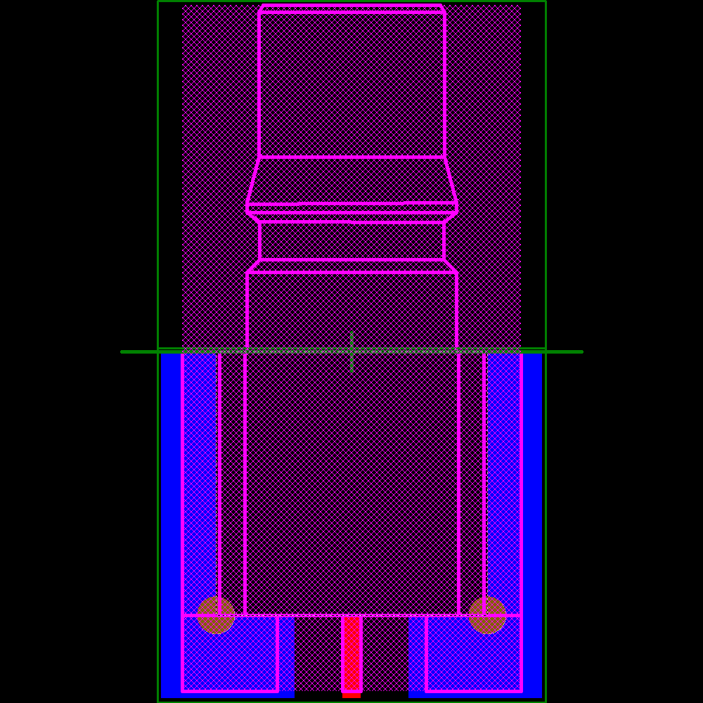 28K203-40ML5 Footprint - Rosenberger