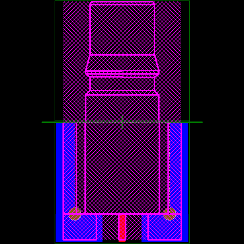 28K203-40ML5 Footprint - Rosenberger