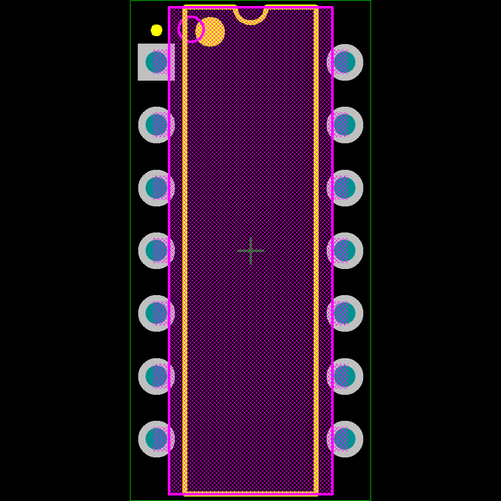 SN74AHCT04N Footprint - Texas Instruments