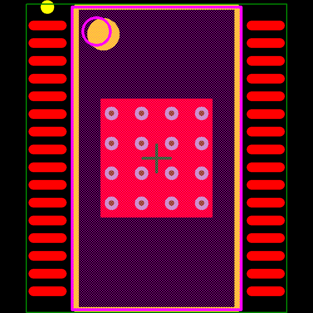TLC5947DAPG4 Footprint - Texas Instruments