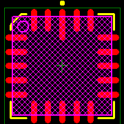 UC1845L883B Footprint - Texas Instruments