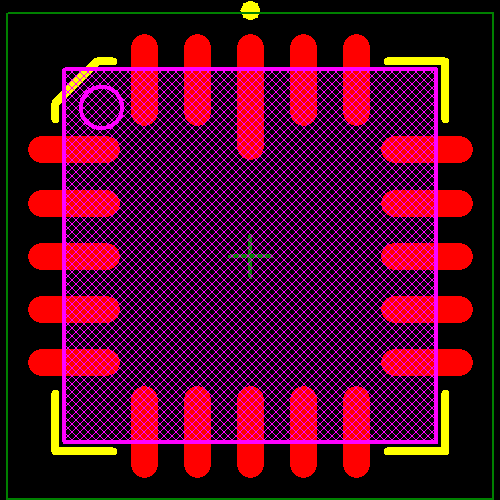 UC1845L883B Footprint - Texas Instruments