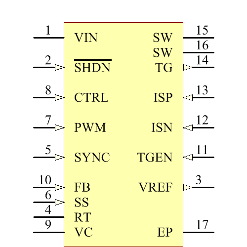 LT3518IFE#PBF Symbol - Analog Devices
