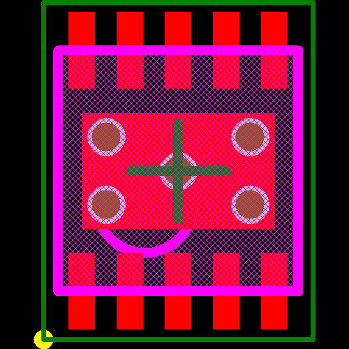 TPS61166DSKT Footprint - Texas Instruments