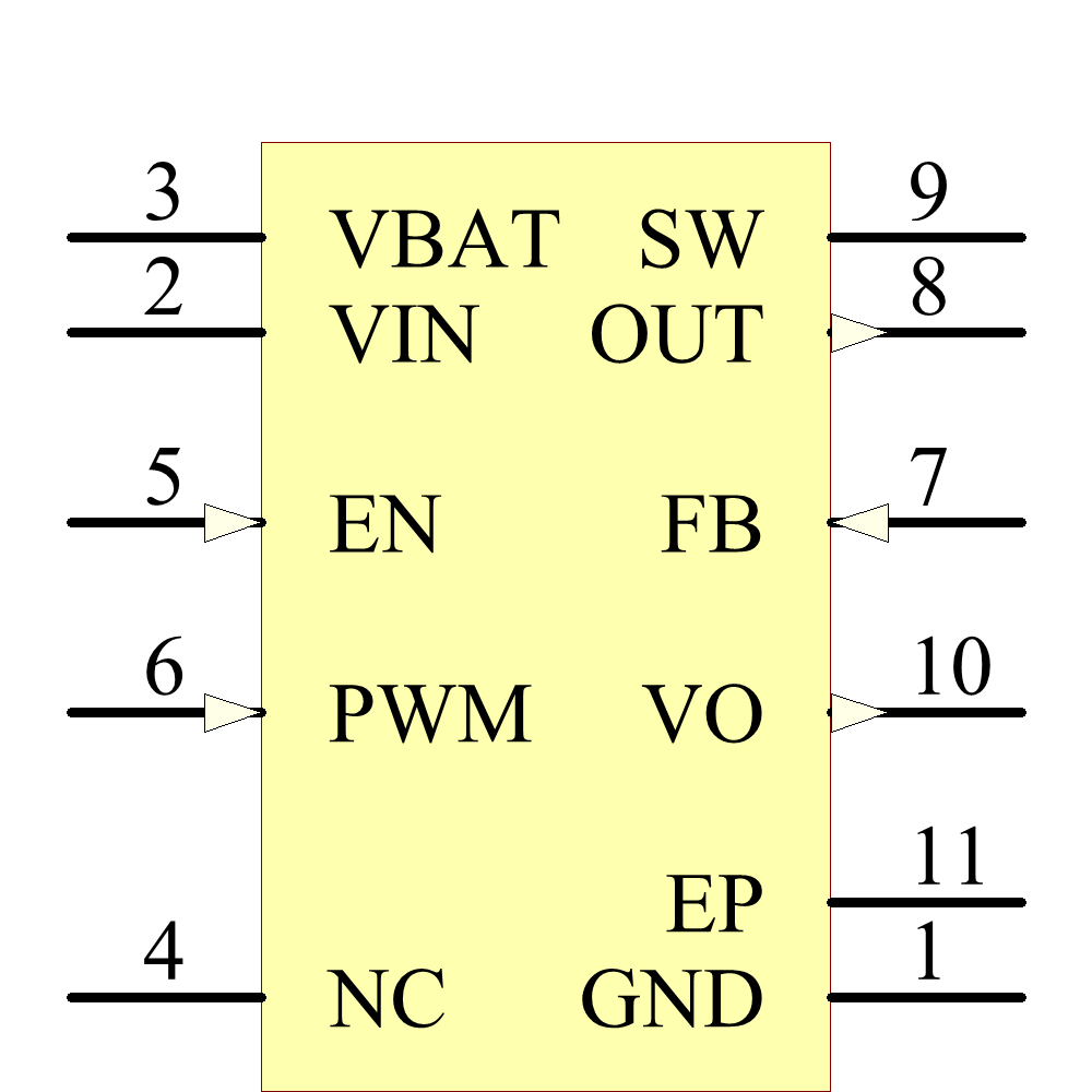 TPS61166DSKT Symbol - Texas Instruments