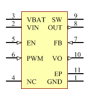 TPS61166DSKT Symbol - Texas Instruments