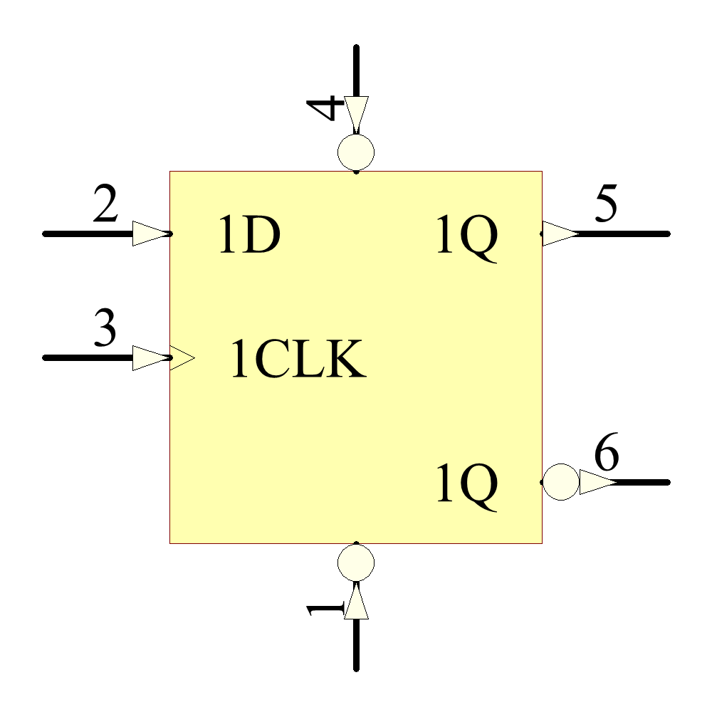 SNJ54HC74J Symbol - Texas Instruments