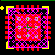 Z8F1232QH020EG Footprint - Zilog