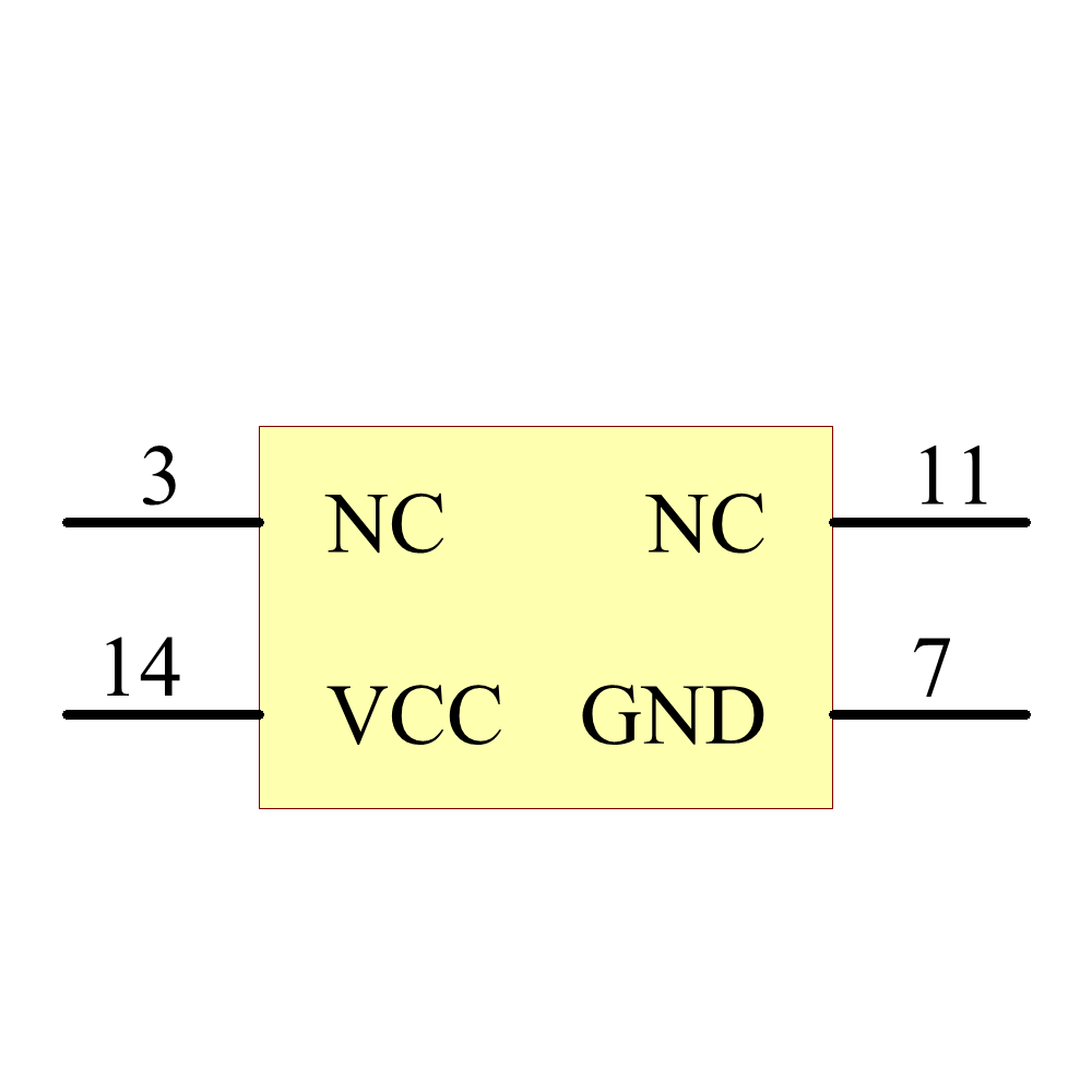 CD54HC21F3A Symbol - Texas Instruments