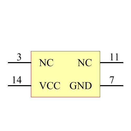 CD54HC21F3A Symbol - Texas Instruments
