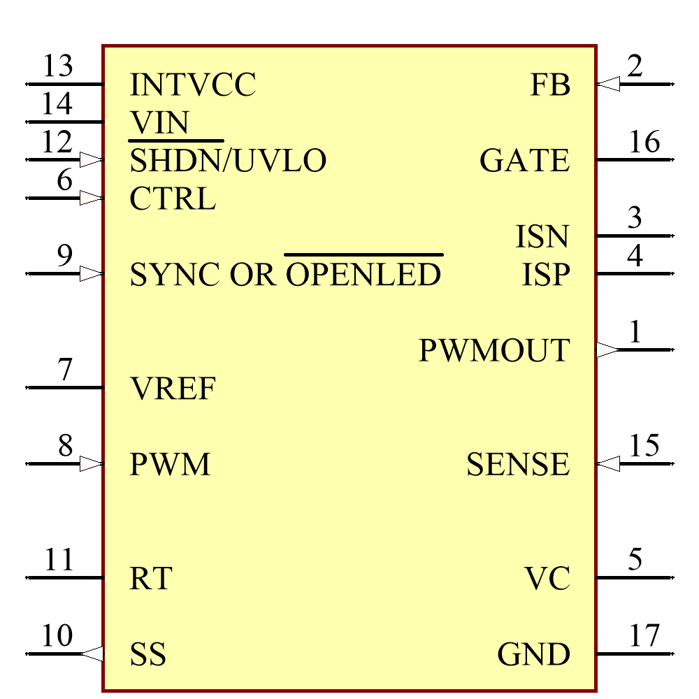 LT3755EMSE#PBF Symbol - Analog Devices