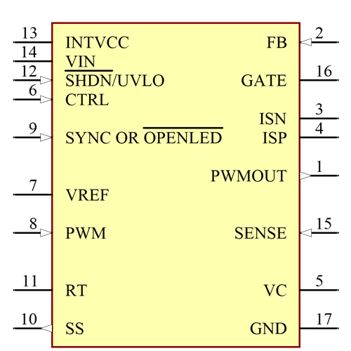 LT3755EMSE#PBF Symbol - Analog Devices
