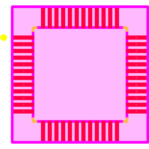 ATSAMD21G18A-AFT Footprint - Microchip
