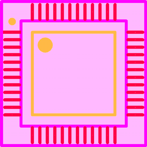ATSAMD21G18A-AFT Footprint - Microchip