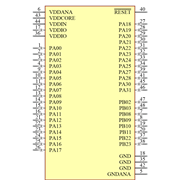 ATSAMD21G18A-AFT Symbol - Microchip