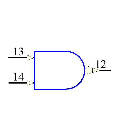 SNJ54AHC00FK Symbol - Texas Instruments