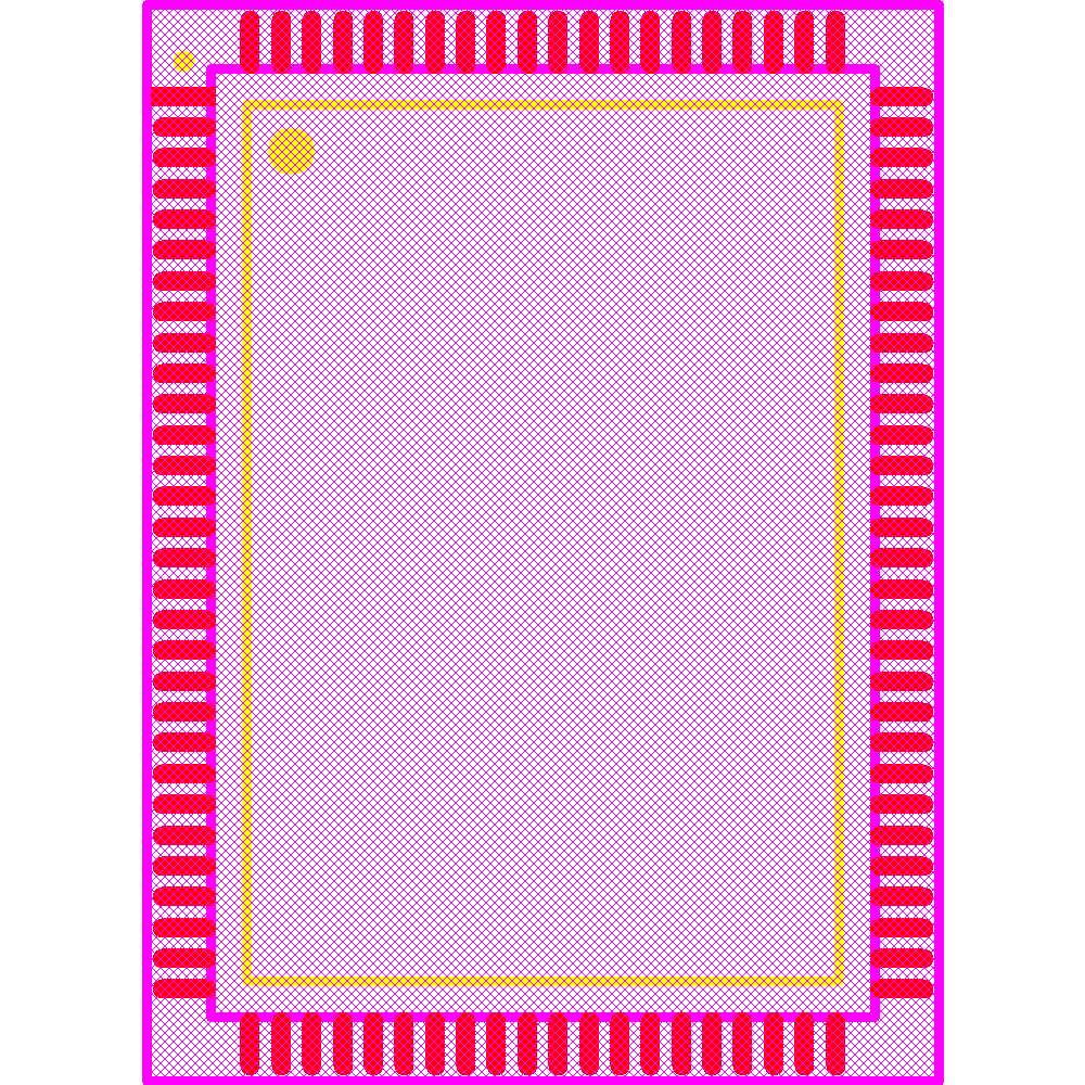 CY7C1373KV33-133AXI Footprint - Infineon