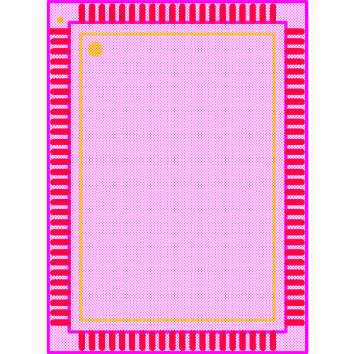 CY7C1373KV33-133AXI Footprint - Infineon