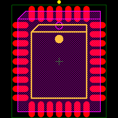 SST39SF040-70-4I-NHE-T Footprint - Microchip