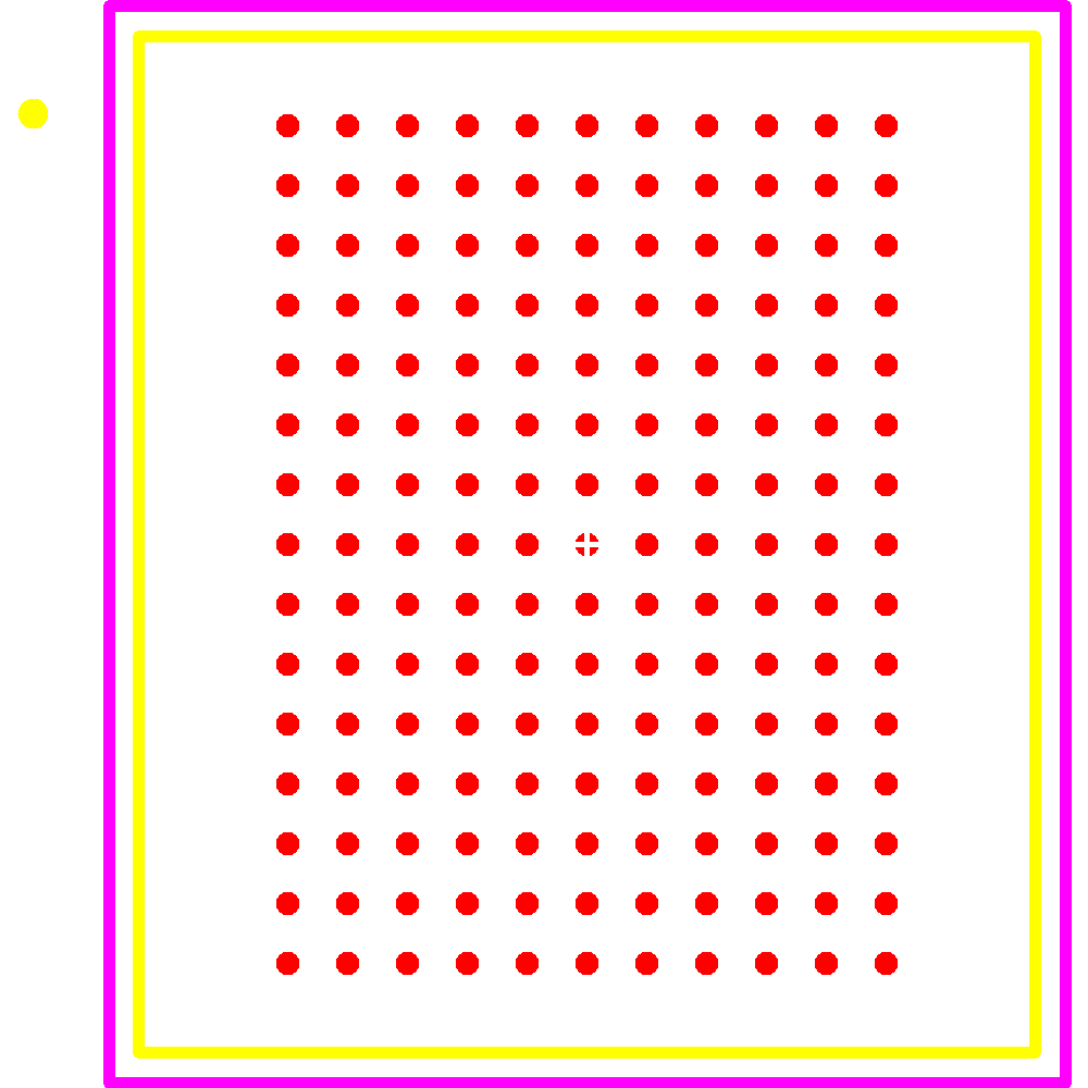 CY7C2663KV18-450BZXC Footprint - Infineon