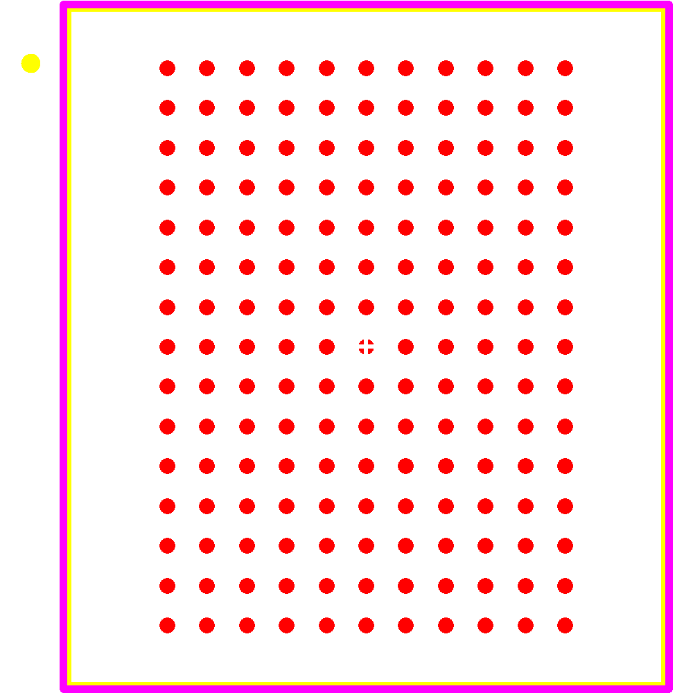 CY7C2663KV18-450BZXC Footprint - Infineon