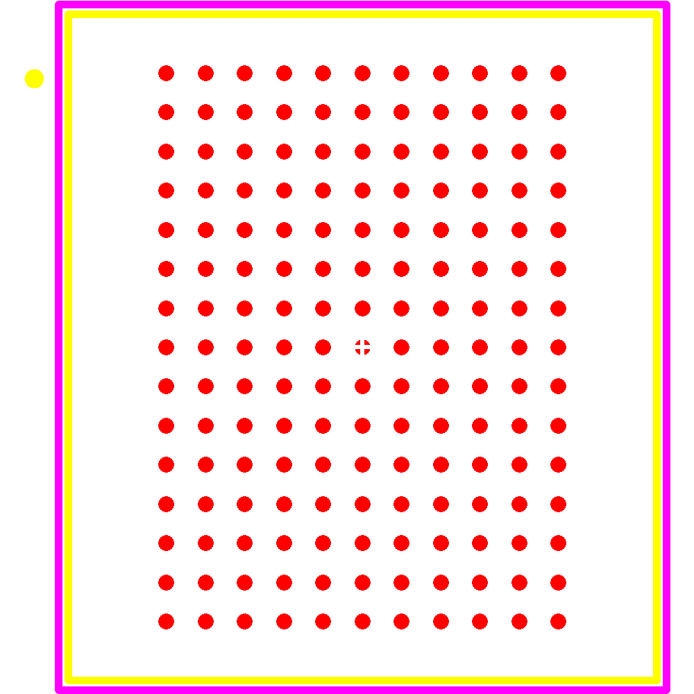 CY7C2663KV18-450BZXC Footprint - Infineon