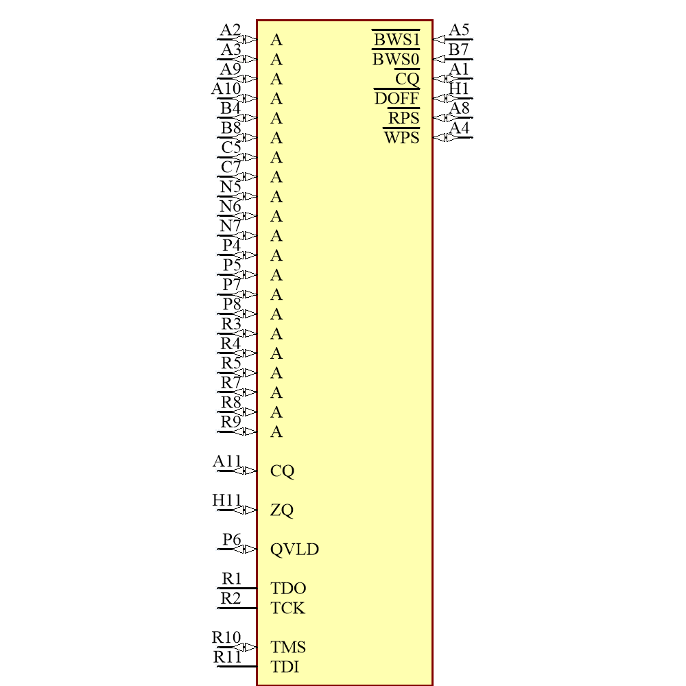 CY7C2663KV18-450BZXC Symbol - Infineon