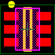 LM2840YQMK/NOPB Footprint - Texas Instruments