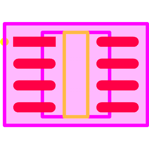 M24256-BRMN6P Footprint - STMicroelectronics